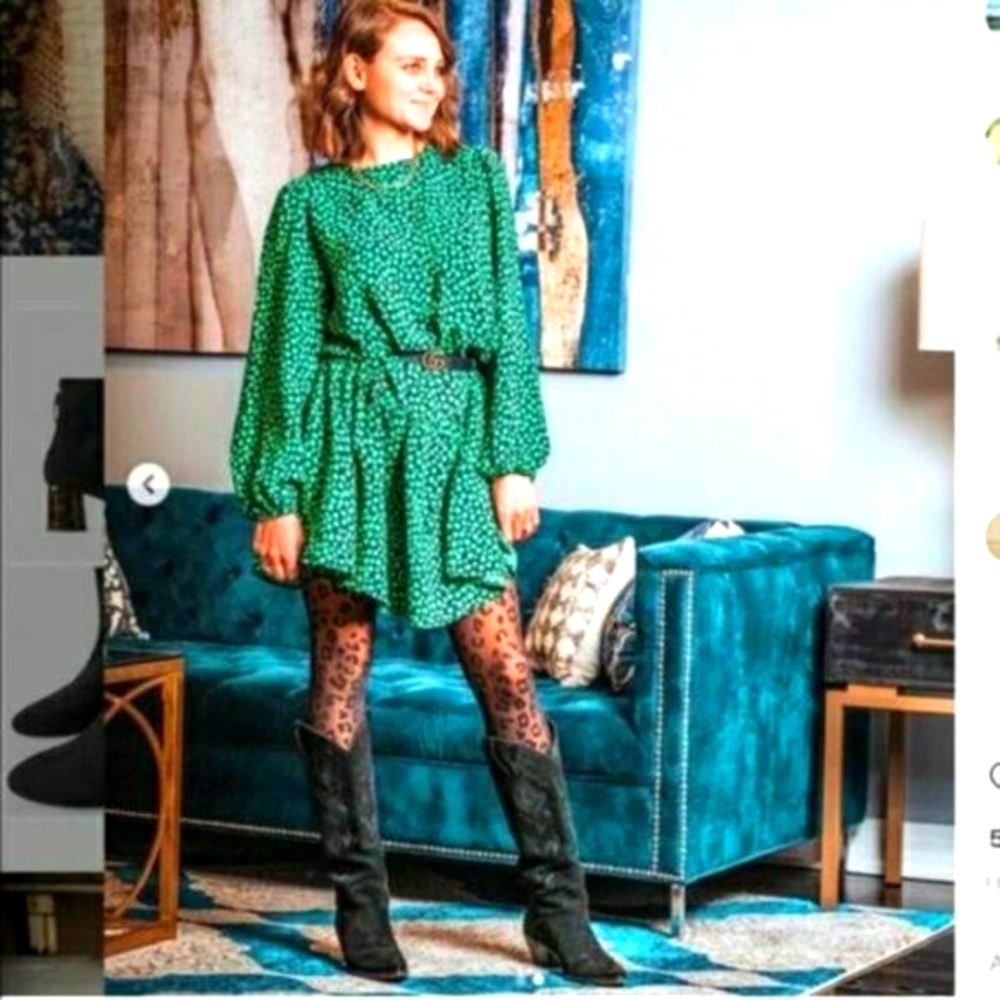 LAST ONE ZARA NWT VHTF Leather Heeled COWBOY Boots - Picture 6 of 15